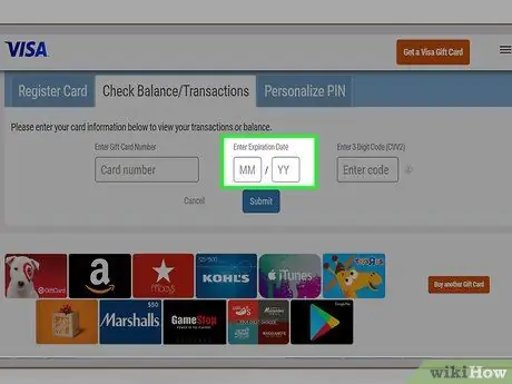 ตรวจสอบยอดคงเหลือในบัตรของขวัญวีซ่าของคุณ ขั้นตอนที่ 4