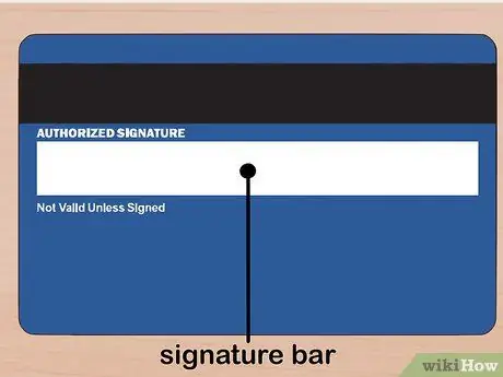 Signer et kredittkort Trinn 1