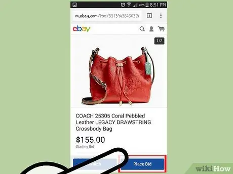 Feu una oferta a eBay Pas 8