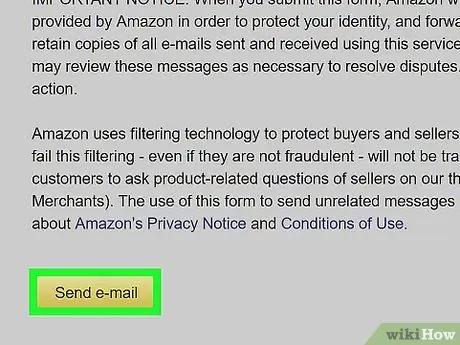 Contacter un vendeur sur Amazon Étape 15
