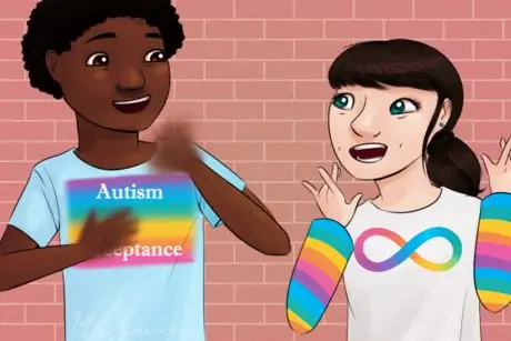 Autistic Man and Woman Happy Stimming