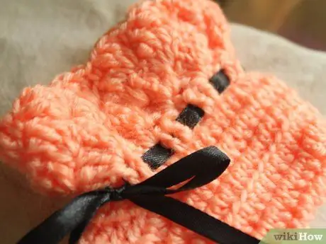 Crochet Baby Booties ნაბიჯი 15