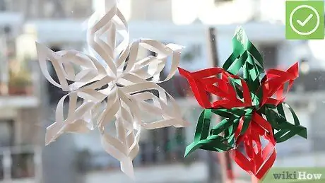 Ua Daim Ntawv 3D Snowflake Kauj Ruam 12