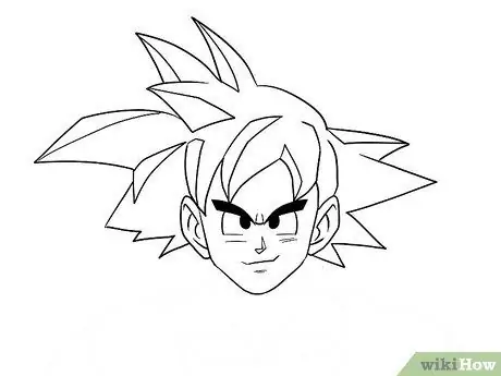 Lukis Goku Langkah 10