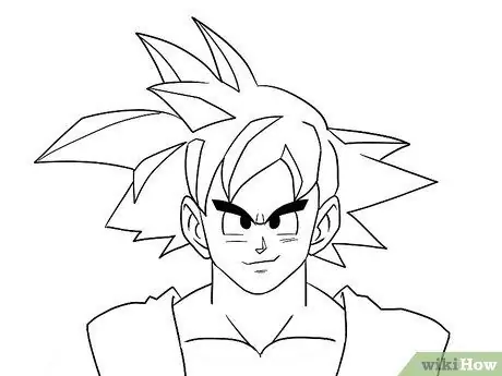 Nakreslite Goku, krok 13