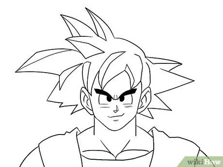 Lukis Goku Langkah 14