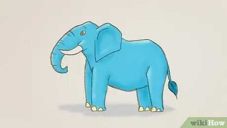 Tegn en elefant Trinn 9