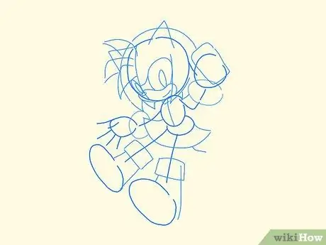 Desenhar Personagens Sonic - Etapa 20