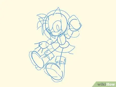 Desenați personaje Sonic Pasul 21