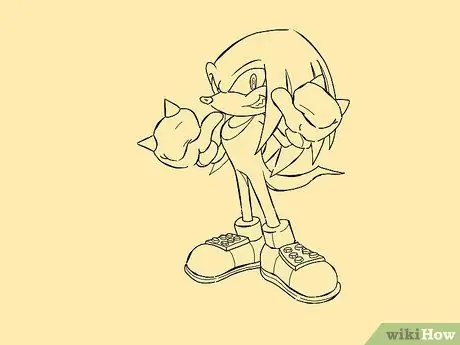 Desenați personaje Sonic Pasul 45