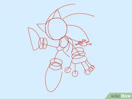 Desenați personaje Sonic Pasul 6