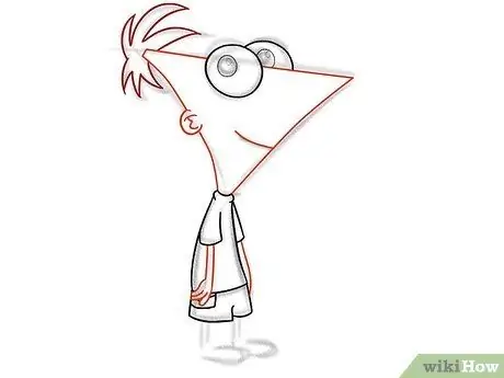 Zeichne Phineas Flynn aus Phineas und Ferb Schritt 17