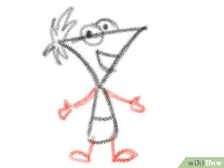 Nakreslite Phineas Flynn z Phineas a Ferb, krok 24