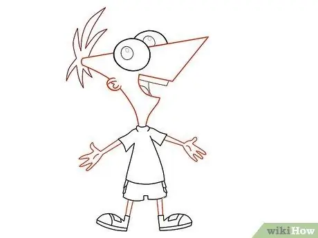 Lukis Phineas Flynn dari Phineas dan Ferb Langkah 30