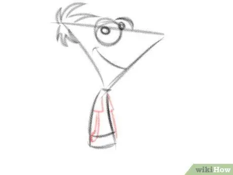 Lukis Phineas Flynn dari Phineas dan Ferb Langkah 6