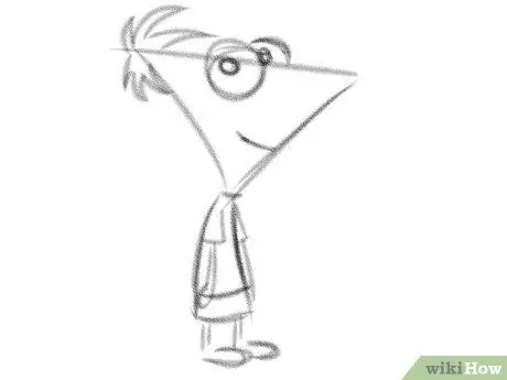 Rajzolja Phineas Flynn -t a Phineas és Ferb 8. lépésből