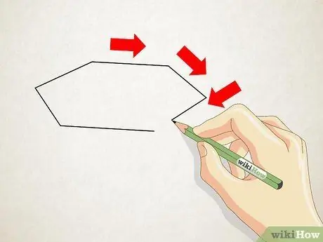 Gumuhit ng isang Hexagonal Prism Hakbang 1