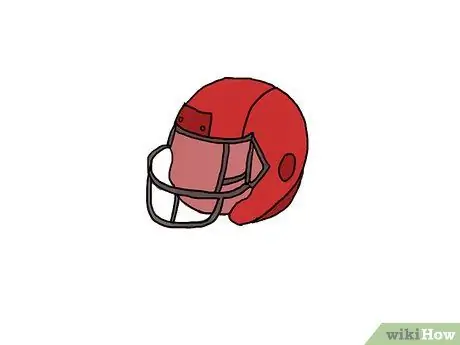 Draw a Football Helmet Step 18 Draw a Football Helmet Step 18