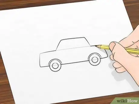 Disegna un'auto dei cartoni animati Passaggio 3