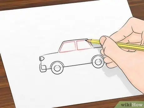 Disegna un'auto dei cartoni animati Passaggio 5