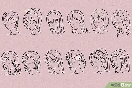 Σχεδιάστε Anime Hair Βήμα 16