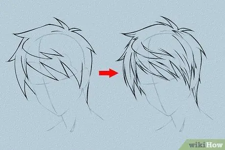 Σχεδιάστε Anime Hair Βήμα 4