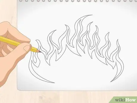 Draw Flames Step 11