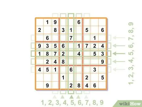 Vyřešte sudoku Krok 02