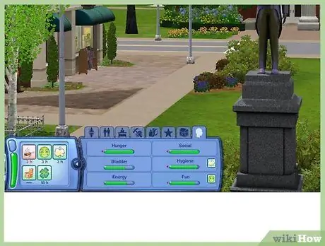 Kuwa na Sims yako Kamwe mahitaji yao hayatashuka kwa Sims 3 Hatua ya 6