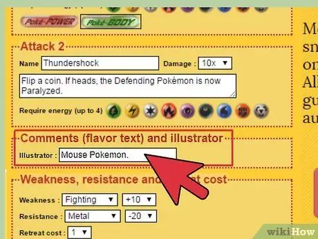 Crea una carta Pokemon Passaggio 10