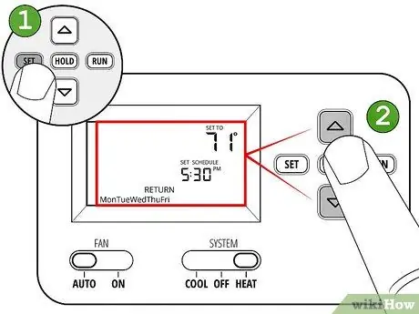 Impostazione di un termostato Passaggio 11