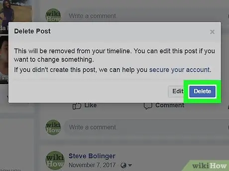 Delete a Facebook Post Step 6