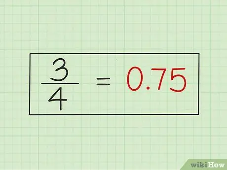 Cambia una frazione comune in un decimale Passaggio 13