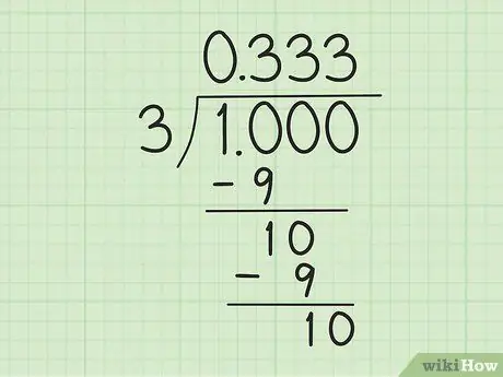 Baguhin ang isang Karaniwang Fraction Sa isang Desimal na Hakbang 7