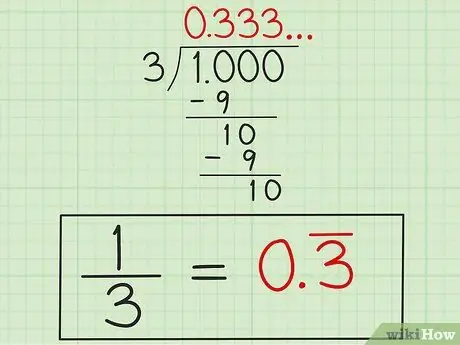 Alterar uma fração comum em uma etapa decimal 8