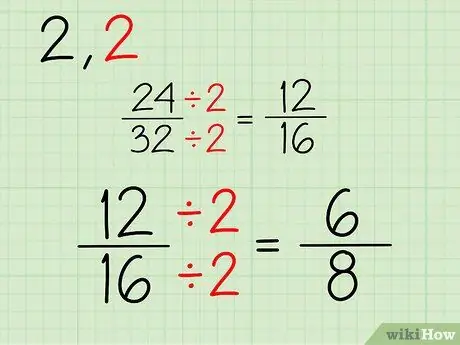 Riduci le frazioni Passaggio 7