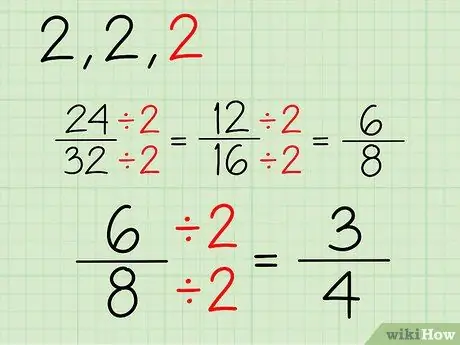 Réduire les fractions Étape 8