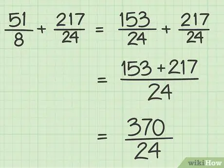 Aggiungi frazioni con diversi denominatori Passaggio 10