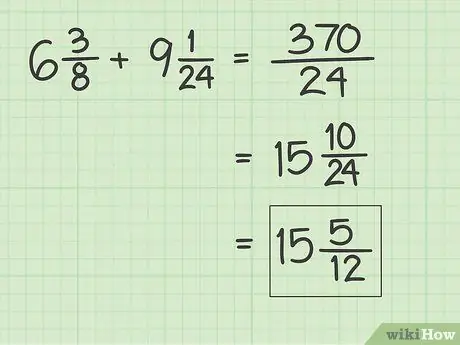 Aggiungi frazioni con diversi denominatori Passaggio 11