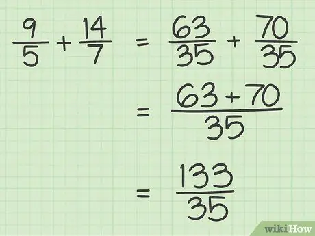 Ntxiv Fractions Nrog Tsis Zoo Li Cov Piv Txwv Kauj Ruam 4