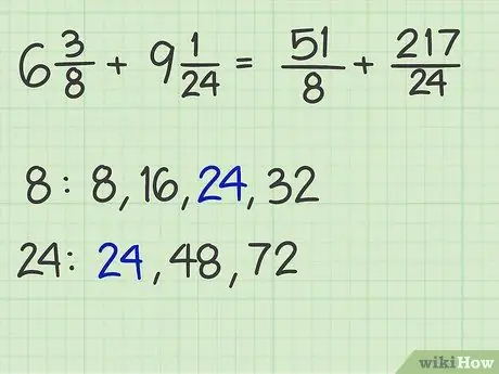 Magdagdag ng Mga Fraction Na Hindi Tulad ng Mga Denominator Hakbang 7