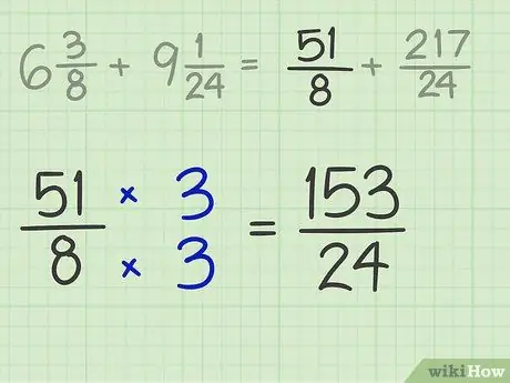 Aggiungi frazioni con diversi denominatori Passaggio 8