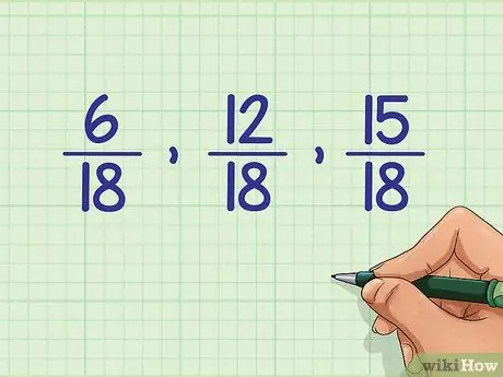 Classez les fractions du plus petit au plus grand Étape 3