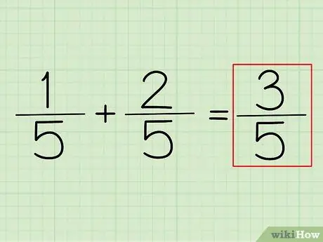 Additionner et soustraire des fractions Étape 4