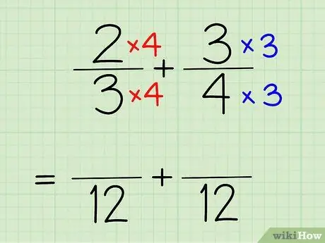 Бөлшектерді қосу және азайту 6 -қадам