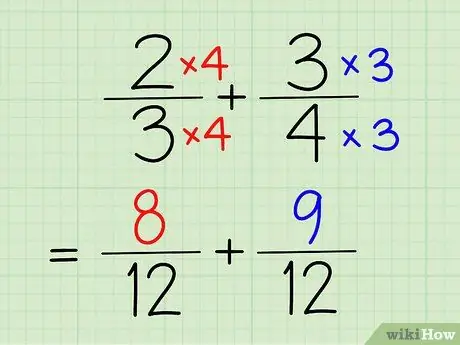 Sumar y restar fracciones Paso 7