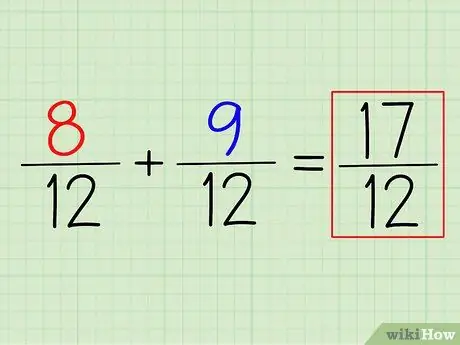 اجمع الكسور واطرحها الخطوة 8