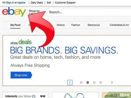 Liệt kê các mục trên eBay Bước 1