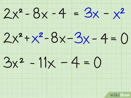 Malutas ang Mga Quadratic Equation Hakbang 1