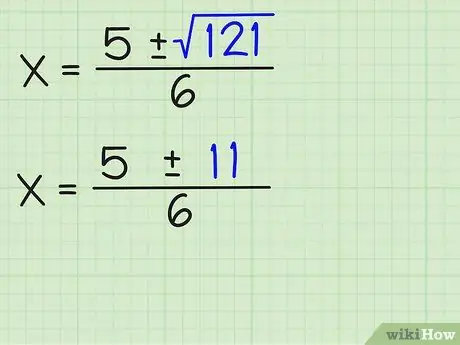 Suluhisha Usawa wa Quadratic Hatua ya 12